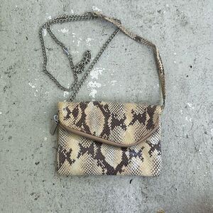Hobo faux snakeskin crossbody